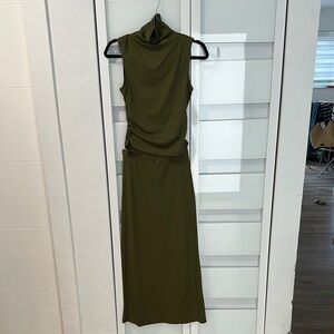 Green Ruched Set for Cocktail